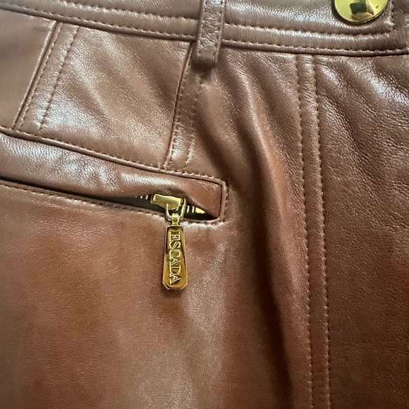Immaculate ESCADA genuine leather pants, size 38. - Picture 3 of 9
